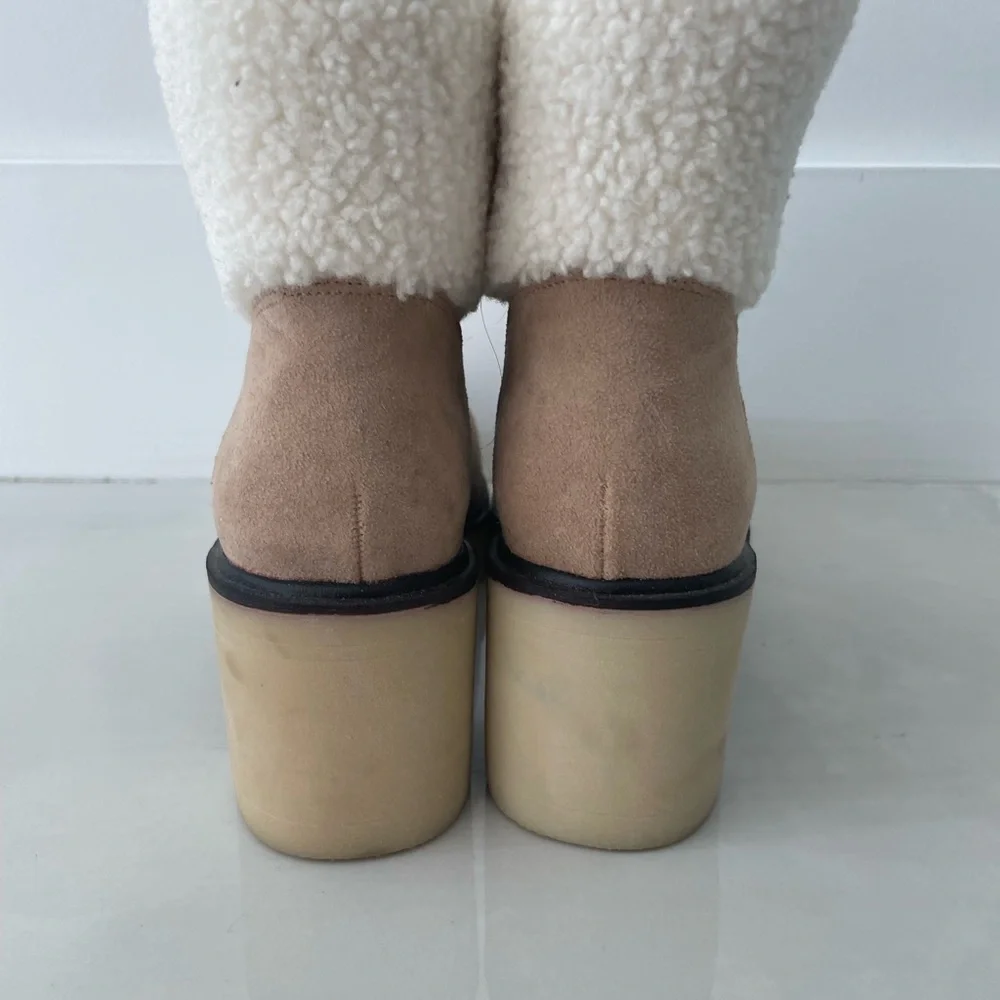 Mi.iM Tan Winter Boots with Rugged Design